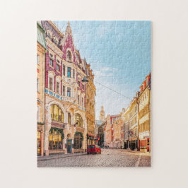 Straße in der Altstadt von Riga Lettland Puzzle
