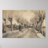 Straße in Etten (1881) von Vincent Van Gogh. Klein