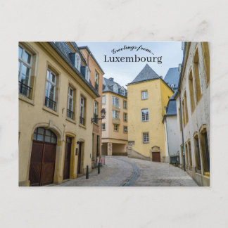 Straße in Luxemburg Postkarte