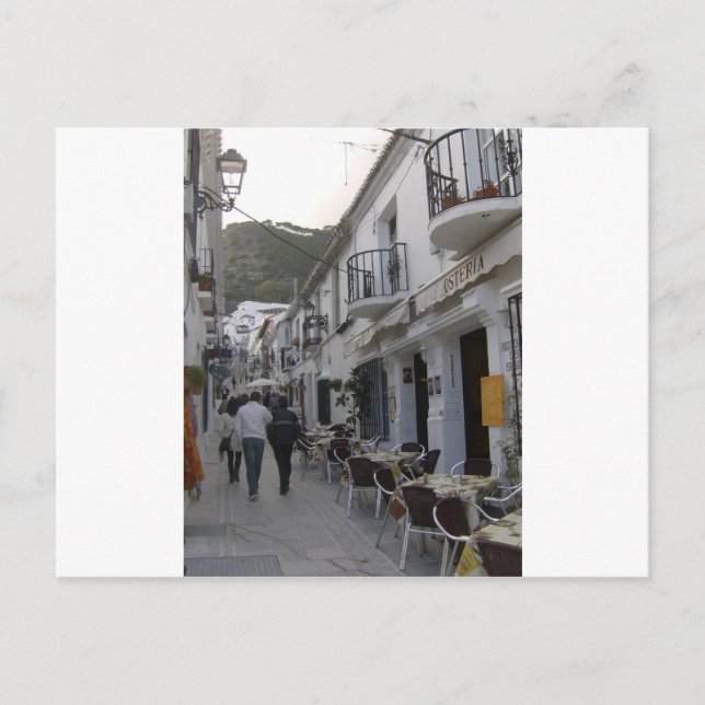 Straße in Mijas, Spanien Postkarte (Vorderseite)