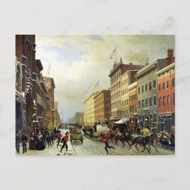 Straße in New York Postkarte (Vorderseite)