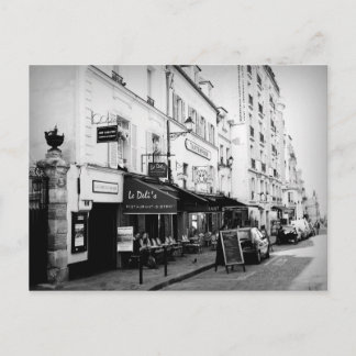 Straße in Paris Postkarte