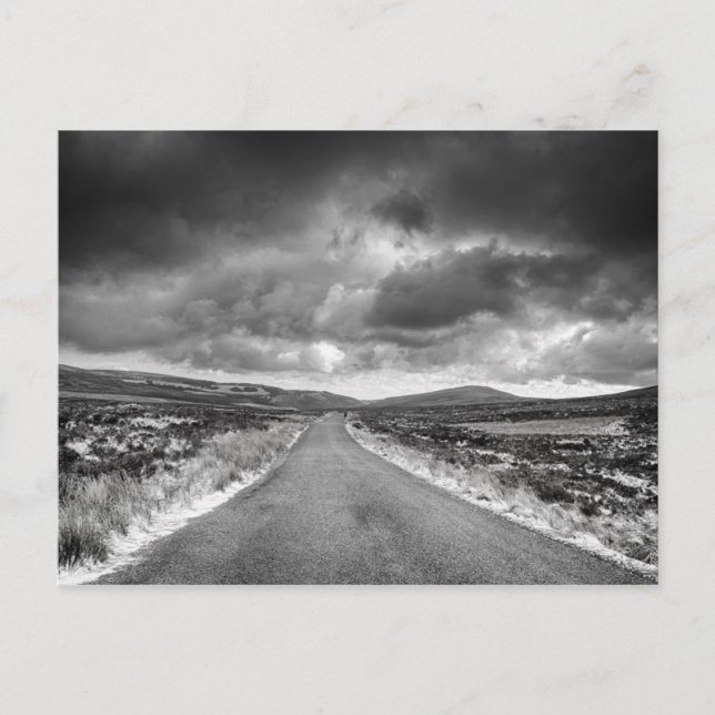 Straße in Rainstorm Postkarte (Vorderseite)