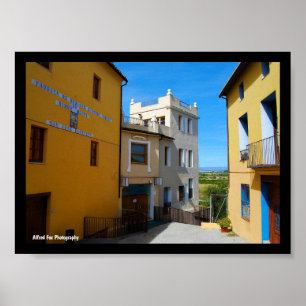 Straße in Riba-roja de Túria Poster
