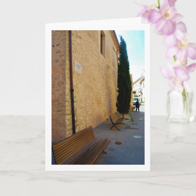 Straße in Riba-roja de Túria, spanische Stadt Karte (Orchidee)