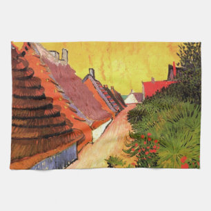 Straße in Saintes Maries von Vincent van Gogh Geschirrtuch