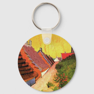 Straße in Saintes Maries von Vincent van Gogh Schlüsselanhänger