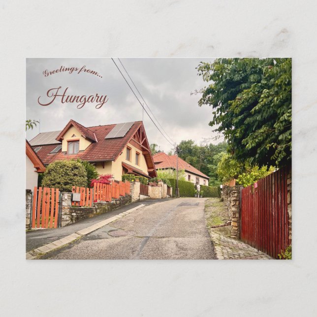Straße in Sopron Ungarn Postkarte (Vorderseite)