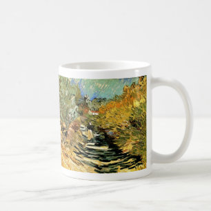 Straße in St. Remy mit Figur von Vincent van Gogh Tasse