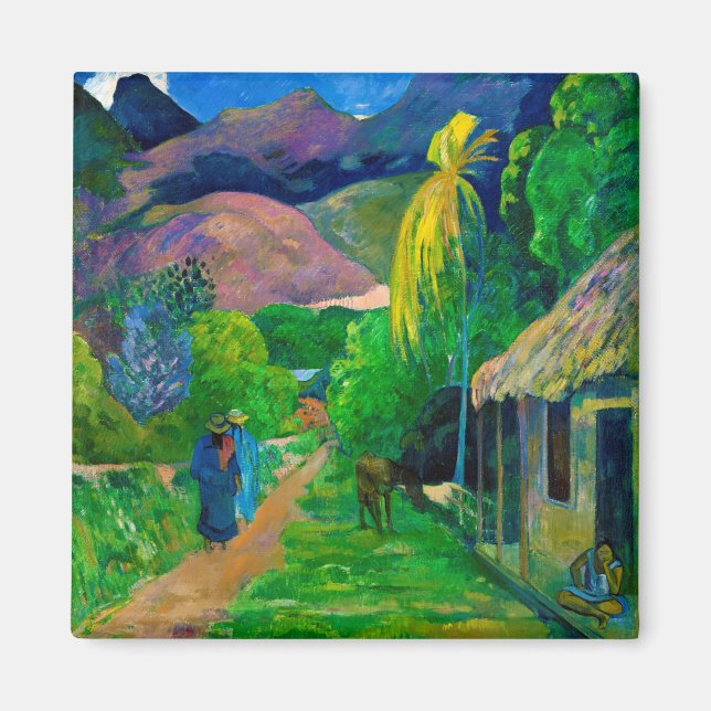 Straße in Tahiti, Gauguin Magnet (Vorne)