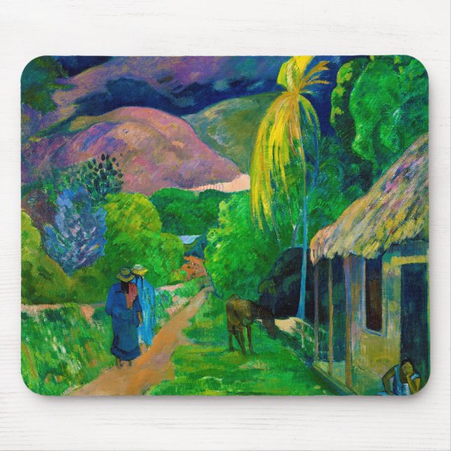 Straße in Tahiti, Gauguin Mousepad (Vorne)