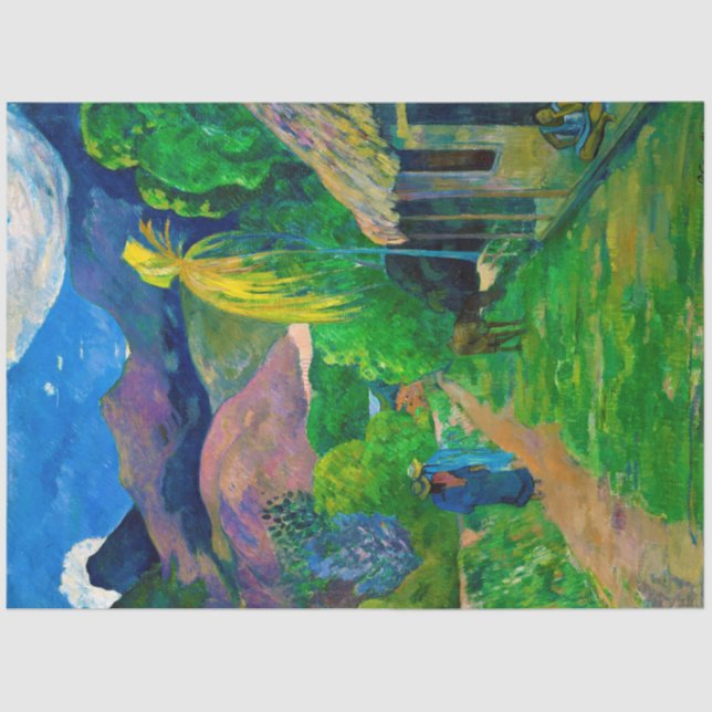 Straße in Tahiti, Gauguin Seidenpapier (Vorderseite)