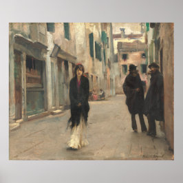 Straße in Venedig - John Sargent Fine Art Poster