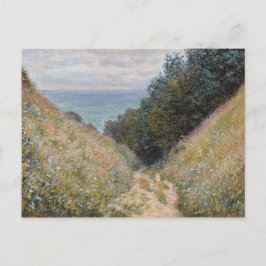 Straße La Cavee Pourville Claude Monet Postkarte