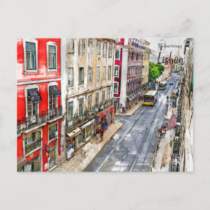 Straße Lissabon Postkarte