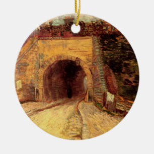 Straße mit Unterführung Viadukt von Vincent van Go Keramik Ornament
