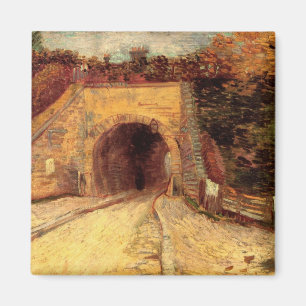Straße mit Unterführung Viadukt von Vincent van Go Magnet
