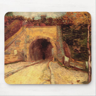 Straße mit Unterführung Viadukt von Vincent van Go Mousepad