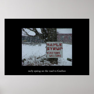 Straße nach Grafton Poster