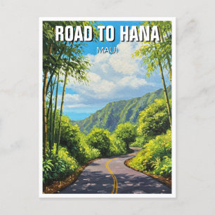 Straße nach Hana Maui Hawaii Postkarte