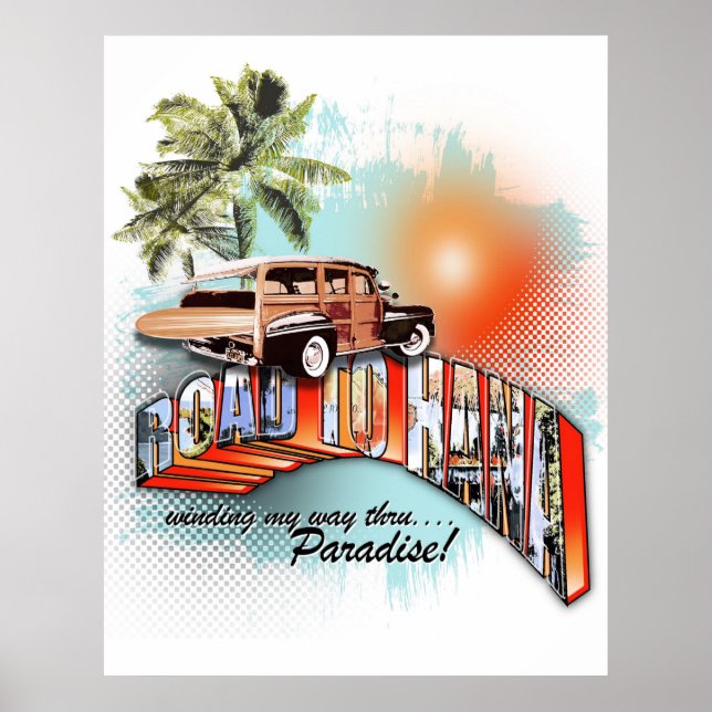 Straße nach Hana Poster (Vorne)