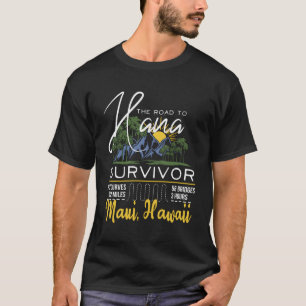 Straße nach Hana Survivor Curvy Palm Maui Hawaii T-Shirt