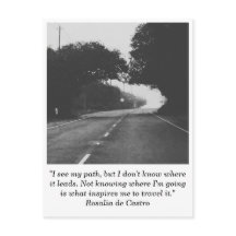 Straße nach Nirgendwo Postkarte