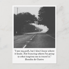 Straße nach Nirgendwo Postkarte