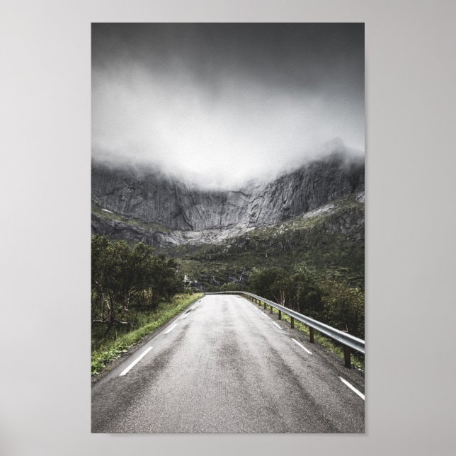 Straße nach Nusfjord Poster (Vorne)