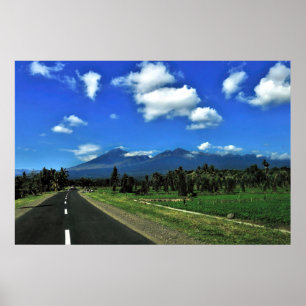 Straße nach Rinjani Poster