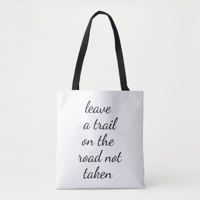 Straße nicht genommen Schultertasche (Vorderseite)