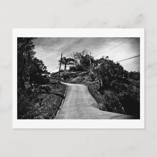 Straße oben postkarte (Vorderseite)