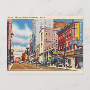 Straße, Richtung Norden, Knoxville, Tennessee Postkarte