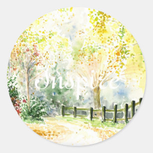 Straße Runder Aufkleber