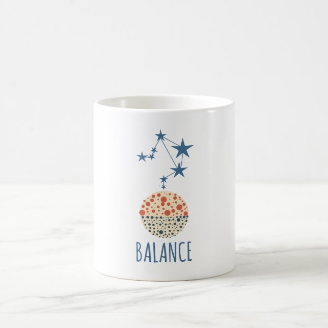 Straße Schild astrologisches Gleichgewicht Kaffeetasse (Mittel)