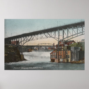 Straße Spokanes, Washington - Monroe- Poster