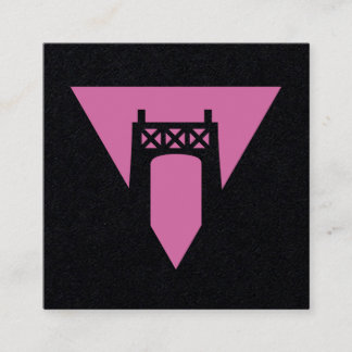 Straße-Stolz Quadratische Visitenkarte