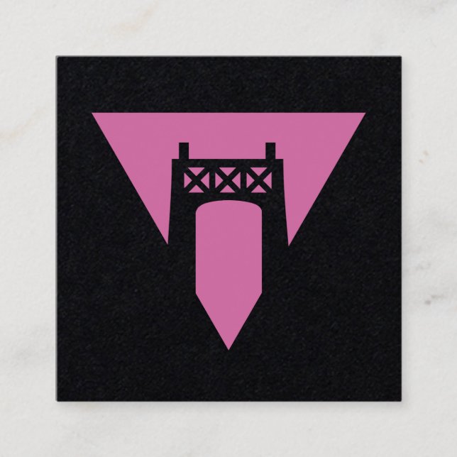 Straße-Stolz Quadratische Visitenkarte (Vorderseite)