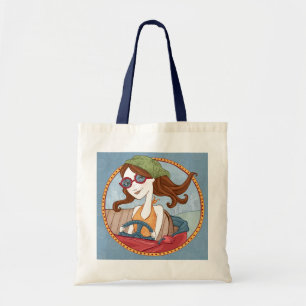 Straße Trippin Tasche-Blau Tragetasche