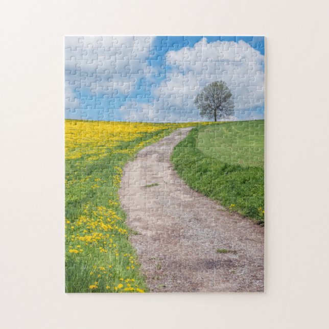 Straße und Baum Puzzle (Vertikal)