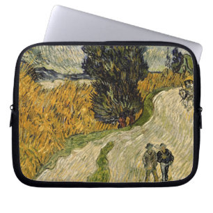 Straße Vincent van Goghs mit Zypressen, 1890 Laptopschutzhülle