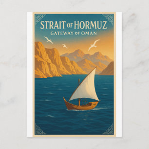 Straße von Hormus – Tor nach Oman Postkarte