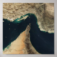 Straße von Hormuz Satellitenbild