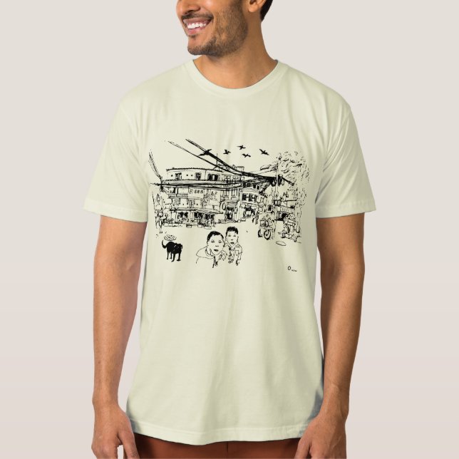 Straße von Kathmandu T-Shirt (Vorderseite)