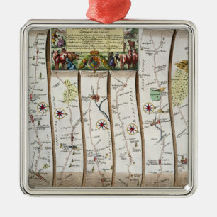 Straße von London zu Bristol Silbernes Ornament