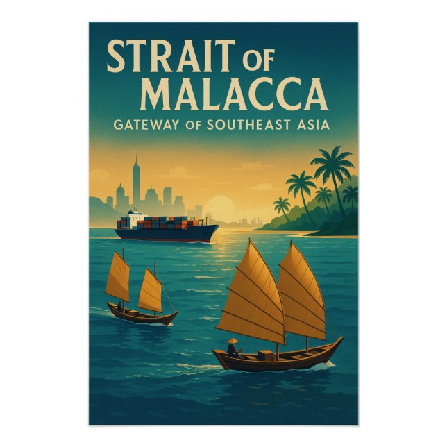 Straße von Malacca - Tor Südostasien Poster (Vorderseite)