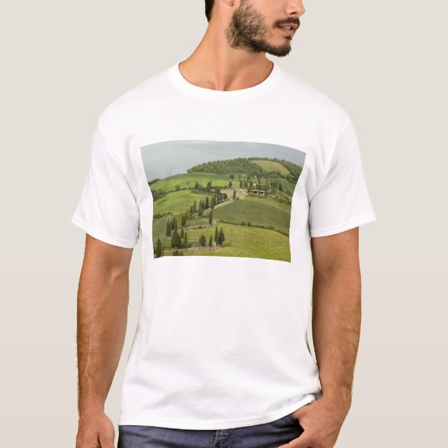 Straße von Pienza nach Montepulciano T-Shirt (Vorderseite)