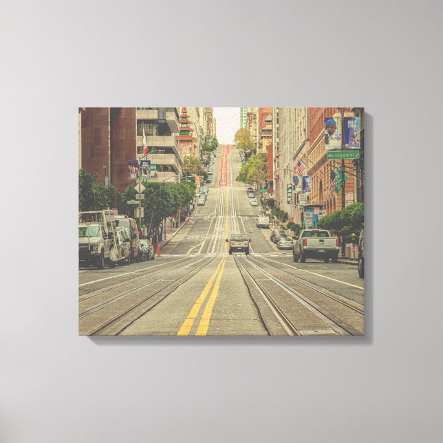 Straße von San Francisco Leinwanddruck (Vorderseite)