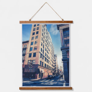 Straße von San Francisco Wandteppich Mit Holzrahmen
