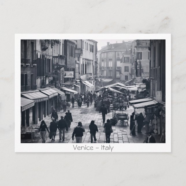 Straße von Venedig Postkarte (Vorderseite)